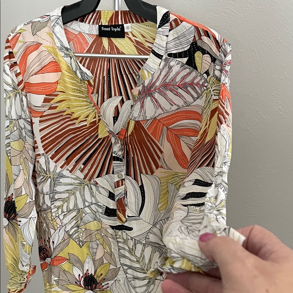 Tropical Print Mini Dress - Picture 4 of 6